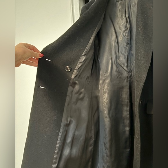 Black Winter Peacoat - Zara - Picture 6 of 7